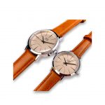 Relojes en pareja Q&Q en cuero
