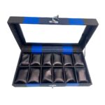 Organizador Ref. 1203 negro azul para 12 relojes