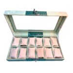 Organizador Ref. 1206 verde menta para 12 relojes
