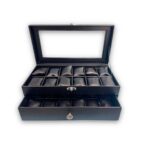 Organizador Ref. 2401N negro para 24 relojes