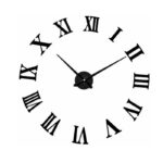 Reloj grande adhesivo de pared números romanos