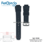 Pulso Compatible con G-Shock, G-Force, Q&Q, Loto | Ref. 0026