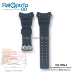 Pulso Compatible con G-Shock, G-Force, Q&Q, Loto, Ect. | Ref. 0024