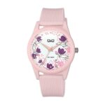 Reloj Qyq Para Dama Con Flores Vs12j