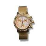 Reloj Daniel Steiger DS2009 Dorado con Cronógrafo y Malla Milanesa – Usado