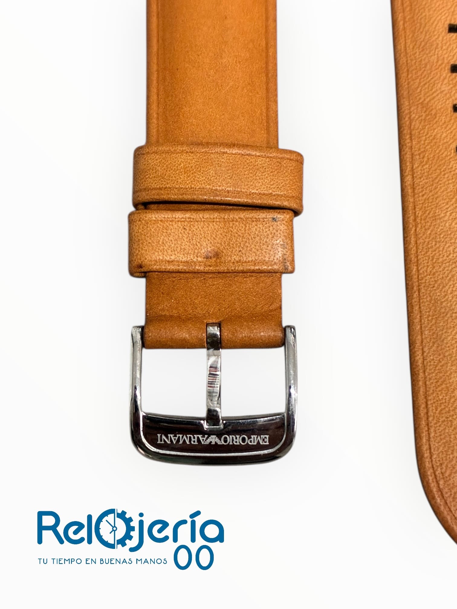 Correas en cuero compatibles con reloj Emporio Armani de 22mm_Relojeria00(1) Correa Compatible con Reloj Emporio Armani de 22mm - Pulso de Cuero - Image 1
