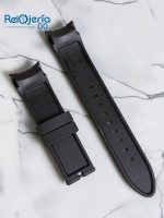 Correa Compatible con Reloj Festina 22mm Terminal Curvo | Pulso de Silicona Negro - Image 6