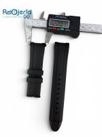 Correa Compatible con Reloj Festina 22mm Terminal Curvo | Pulso de Silicona Negro - Image 3