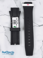 Correa Compatible con Reloj Casio Edifice EFX-520 - Pulso de Resina / PVC Negro - Image 2