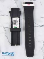 Correa Compatible con Reloj Casio Edifice EFX-520 - Pulso de Resina / PVC Negro - Image 6