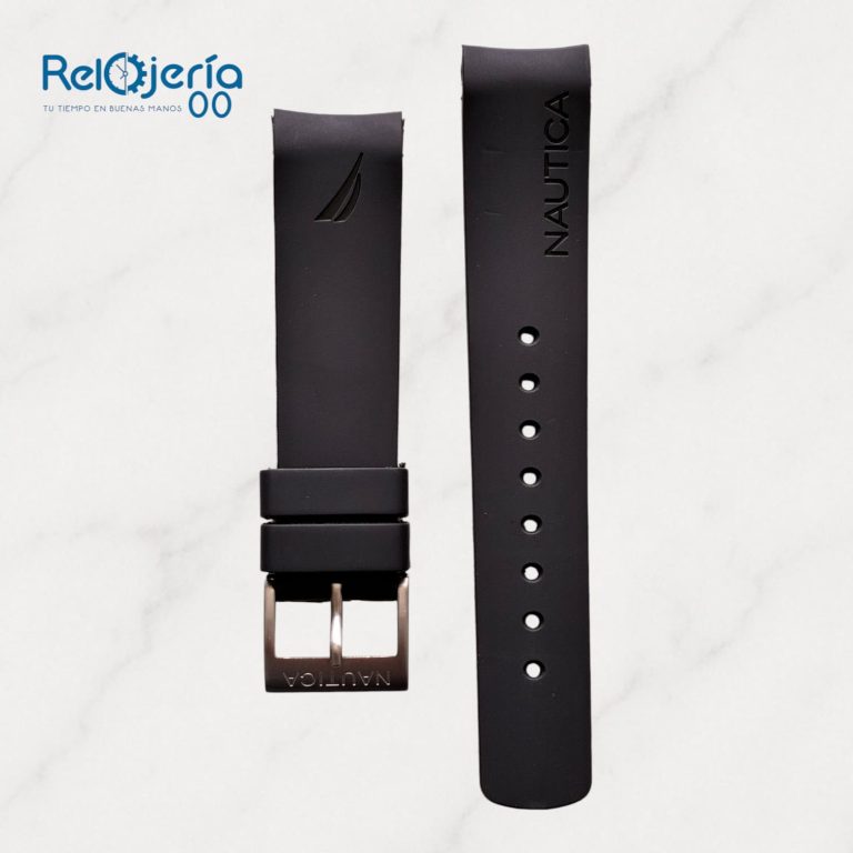 Correa para reloj Nautica velero negro_Relojeria00
