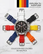 Correa Compatible con Reloj Náutica Velero 22mm (PVC) - (Varios Colores)