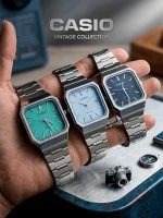 Reloj Cuadrado Unisex - Color plateado